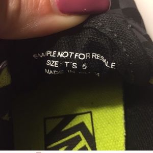 Checkered vans toddler size 5